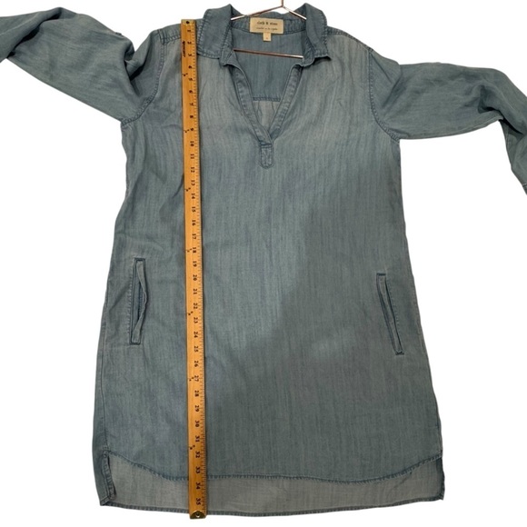 Anthropologie Light Blue Long Sleeve Dress - Picture 4 of 6